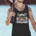 Retro Raccoon Sunglasses Tank Top for Animal Lovers | Men’s Style