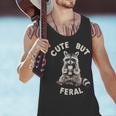 Sarcastic Raccoon Tank Top - Cute & Feral Small Men's Wear