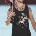 Vintage Cowboy Raccoon Tank Top - Retro Western 90s Style for Men