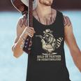 Vintage Western Humor Raccoon Tank Top - Cowboy Raccoon Design for Men