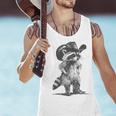 Raccoon Cowboy Meme Graphic - Unisex Tank Top