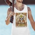 Raccoon Trash Panda Tank Top – Funny Moonlit Design for Men