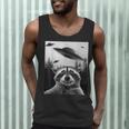 Alien UFO Raccoon Men's Tank Top - Spooky Space Adventure