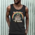 Autism Be In Awe Of My 'Tism Meme Autistic Raccoon Men Tank Top