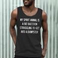 Fat Raccoon Spirit Animal Funny Men's Tank Top