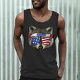 Patriotic Raccoon Tank Top - USA July 4th Style for Men