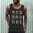 Raccoon Christmas Pajama Tank Top for Men – Festive Lights Design