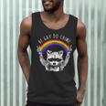Raccoon LGBTQ Pride Tank Top | Be Gay Do Crime Rainbow Humor