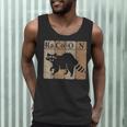 Raccoon Lover Chemistry Tank Top - Fun Periodic Table Design