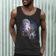 Raccoon Moonlight Men’s Tank Top - Fun Unisex Wildlife Design