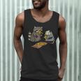 Raccoon Opossum Pizza Party Unisex Tank Top for Animal Lovers