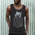Raccoon Pocket Men’s Tank Top | Cute Animal Design | Casual Wear