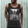 Raccoon & Sasquatch Selfie Men's Tank Top | Quirky Outdoor