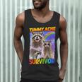 Raccoon 'Tummy Ache Survivor' Men's Tank Top - Small Size