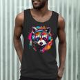 Retro Raccoon Music Tank Top | Vibrant Unisex Short Sleeve