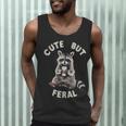 Sarcastic Raccoon Tank Top - Cute & Feral Small Men's Wear