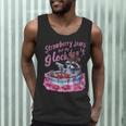Strawberry Jam Raccoon Theme Men's Tank Top - Fun and Unique