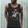 Vintage Cowboy Raccoon Tank Top - Retro Western 90s Style for Men