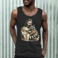 Vintage Distressed Jesus Hugging Raccoon Raccoon Lover Men Tank Top