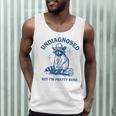 Cowboy Raccoon Meme Men's Tank Top | Quirky Humor Style