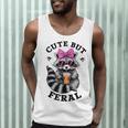 Cute Feral Raccoon Tank Top - Colorful Design for Men