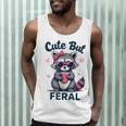 Cute Raccoon Tank Top - Feral Girl Summer Fun Unisex Tee