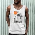 Everyday Is Trash Day Retro 90s Sunset Raccoon Trash Panda Men Tank Top