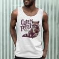 Raccoon Coffee Lover Unisex Tank Top - Vintage Cute Design