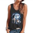Animal Meme Flowy Tank - Opossum, Raccoon, Skunk Under Moon