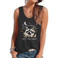 Funny Raccoon Flowy Tank – Playful Trash Can Wildlife Theme