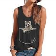 Pocket Raccoon Shirt Raccoon In Pocket Tshirt Flowy Tank