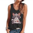 Raccoon Cookie Lover - Small Flowy Tank for Adults