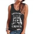 Raccoon Let's Do Crimes Flowy Tank - Cute Animal Theme for Men