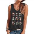 Raccoon Pajama Tank - Flowy Christmas Light Design for Lovers