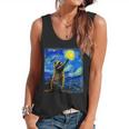 Raccoon Starry Night Flowy Tank | Van Gogh Art for Raccoon Lovers