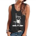Retro Raccoon Rock Music Men Kids Women Raccoon Flowy Tank