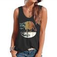 Retro Trashpanda On The Half Moon Vintage Raccoon Flowy Tank