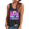 Vaporwave Raccoon Retrowave Synthwave Raccoon Meme Flowy Tank