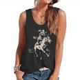 Vintage Cowboy Raccoon Horse Riding Retro 90s Flowy Tank Top