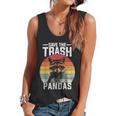 Vintage Retro Save The Trash Pandas Raccoon Flowy Tank