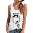 Raccoon Pocket Tank - Modern Cartoon Animal Sleeveless Top