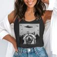 Alien UFO Raccoon | Unisex Flowy Tank Top | Fun Gift for All Ages