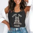 Cute But Feral Sarcastic Raccoon Small Flowy Tank