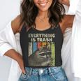 Everything Is Trash Retro Raccoon Lover Camping Flowy Tank