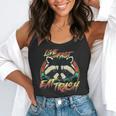Live Fast Eat Trash Retro Trash Panda Raccoon Flowy Tank