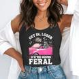 Get In Loser We’Re Going Feral Raccoon Opossum Meme Flowy Tank