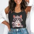 Raccoon Cookie Lover - Small Flowy Tank for Adults