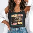 Raccoon Ironic Meme - Oddly Weird Flowy Tank for Humor Lovers
