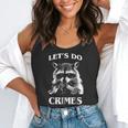 Raccoon Let's Do Crimes Flowy Tank - Cute Animal Theme for Men