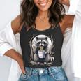 Raccoon Noodle Cup Graphic | Unisex Flowy Tank Top | Fun & Stylish